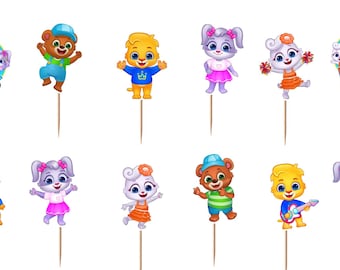 Lucas and Friends Cupcake Toppers 12pc, 24pc, 36pc