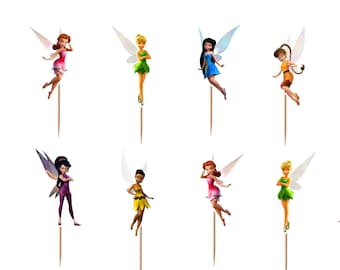 Tinker Bell Cupcake Toppers 12pc, 24pc, 36pc