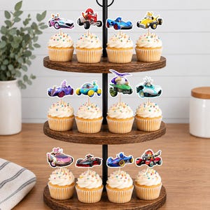 Sonic Racing Crossworlds Cupcake Toppers 12pc, 24pc, 36pc Sonic Racing 12pc