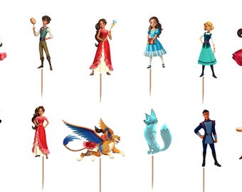 Elena of Avalor Cupcake Toppers 12pc, 24pc, 36pc