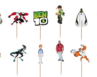 Ben 10 Cupcake Toppers 12pc, 24pc, 36pc