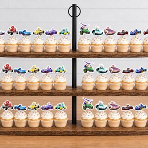 Sonic Racing Crossworlds Cupcake Toppers 12pc, 24pc, 36pc Sonic Racing 36pc