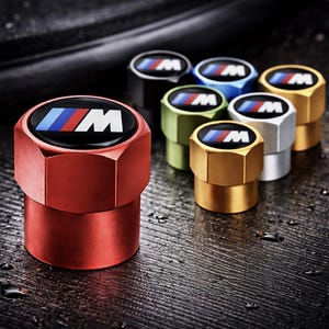 Bouchons de valve BMW Bouchons de tige M Bouchon anti-poussière en métal pour roue, logo Accessoires cadeaux Badges
