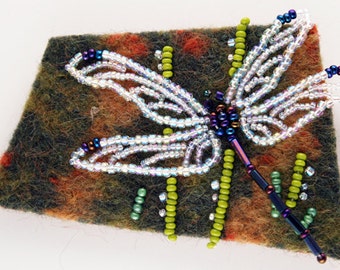 DRAGONFLY bead & felt pin kit