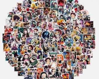 50Pcs Anime Demon Slayer Stickers Pack For Skateboard/Luggage/Laptop/Car Decal