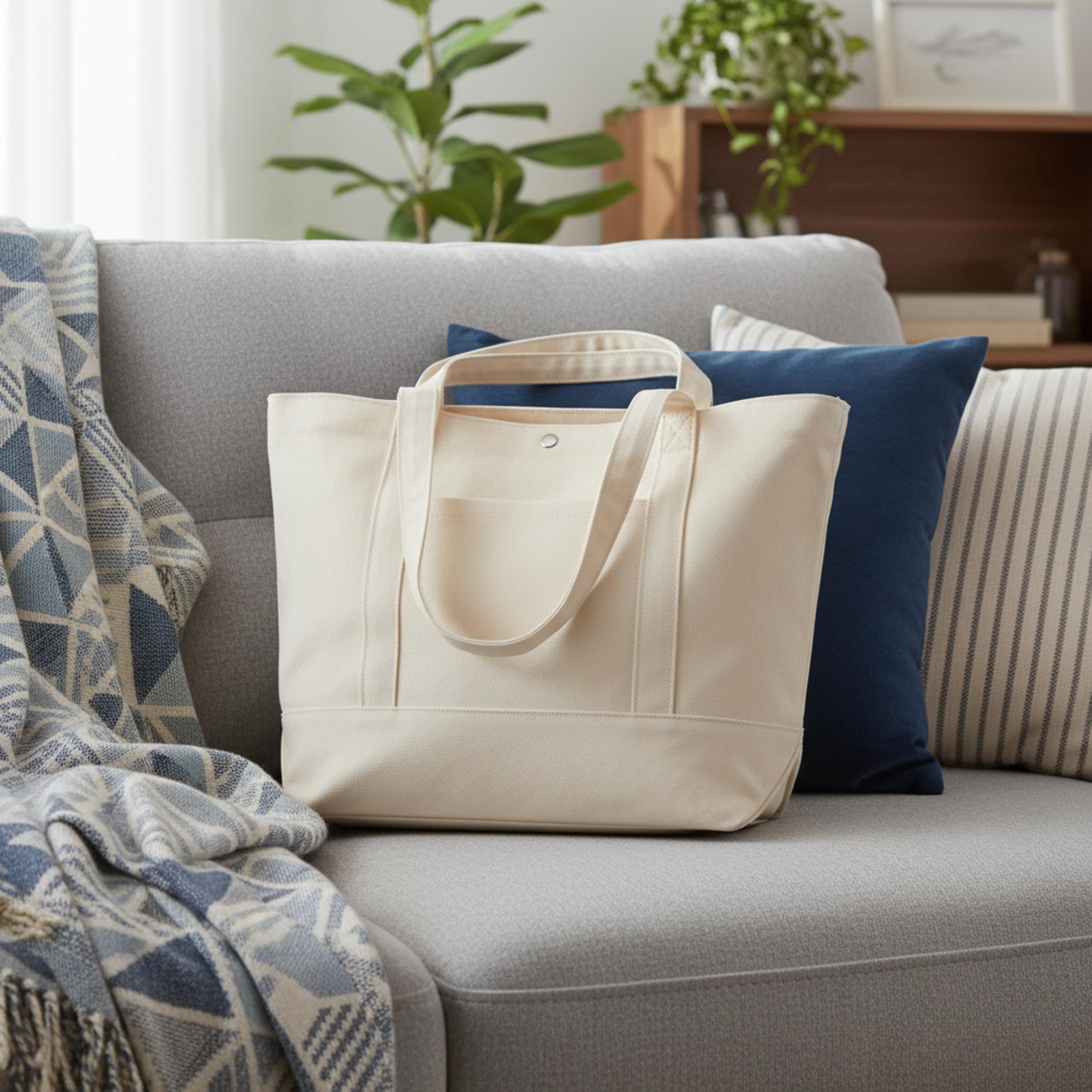 Canvas Tote Bag Sewing Pattern PDF | Minimalist Shopping Bag Pattern ...