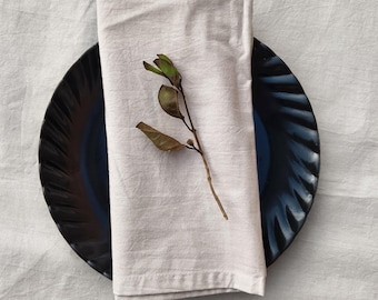 100 Pcs Natural Organic Cotton Napkin, Soft washable cloth wedding napkins