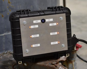 Tester luci rimorchio – 12 V telecomandato, senza fili per 4/7 pin, include cavi di collegamento, camper, camion, barca, fai da te e professionale
