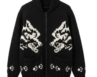 Proyecto Hail Mary Fox Cardigan: Suéter de punto inspirado en Ryland Grace / Cárdigan unisex acogedor para amantes de los libros de ciencia ficción