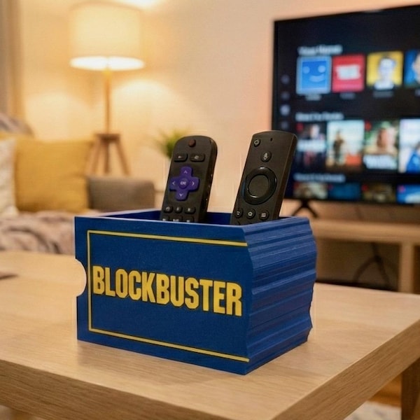 Blockbuster Retro Sign Remote Caddy