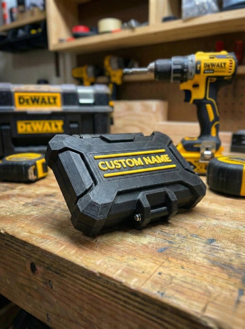 Dewalt-inspired 3D Printed Mini Tool Case Customized | Personalized ...