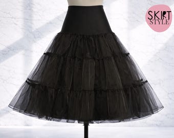 Chiffon Petticoatrock | Layered Rüschen Unterrock | Retro Volumen Boost für Swing Kleider