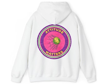 Hoodie med grafisk design "Attityd Matters" | Hoodie med luva
