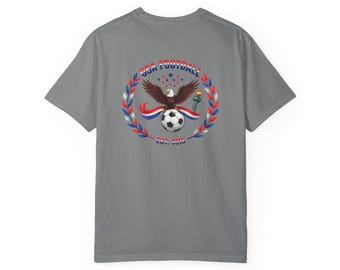T-shirt med örnmotiv | USA Football Laurel Soccer Emblem