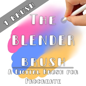 The Blender Brush for Procreate | 1 Blending Brush | Smoothly Blends Anything On Procreate | Digital Brush