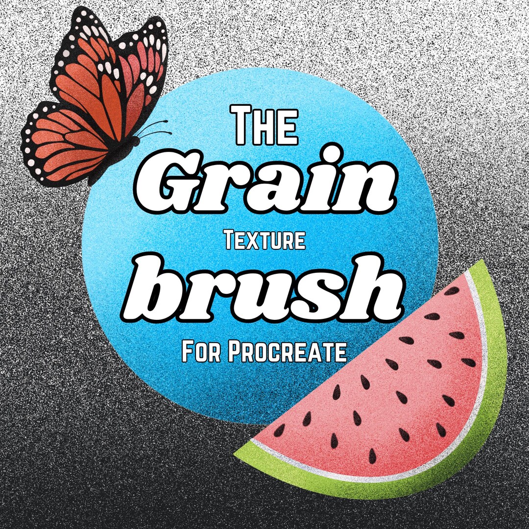 Grain Texture Brush for Procreate | 1 Grainy Brush | Add Texture to ...
