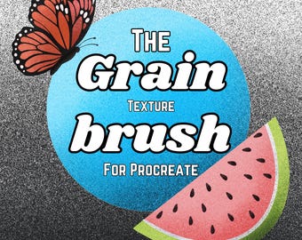 Grain Texture Brush for Procreate | 1 Grainy Brush | Add Texture to Anything On Procreate | Digital Brush