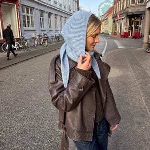 Patroon Sophie gebreide sjaal met capuchon (pdf)