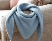 Sophie Easy Triangle Scarf Knitting Pattern PDF | Beginner Knit Neck Scarf | Minimal Triangle Shawl | Digital Download