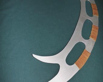 Star Trek Klingon Bat'leth– Full Size Polish Steel Cosplay Gift Prop With Leather Cover