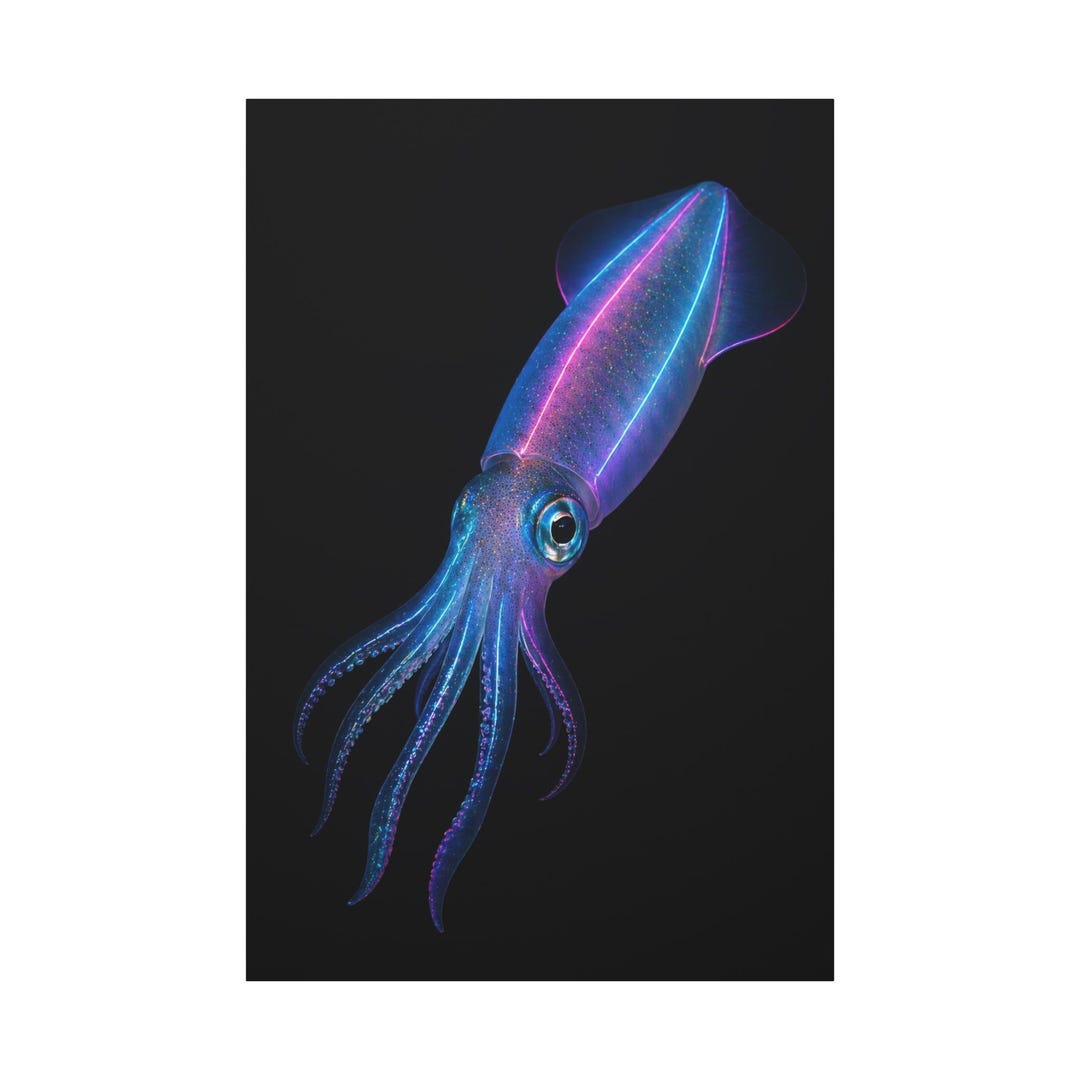 Squid Neon Abyss Drift - Etsy
