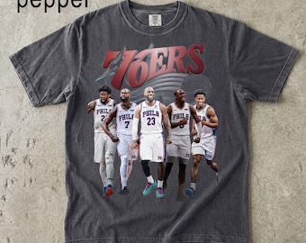 Basketball Philly's Finest Tee V2, James Masked Design Shirt, Vintage Court Streetwear, Sports Fan Outfit, Retro Tshirt