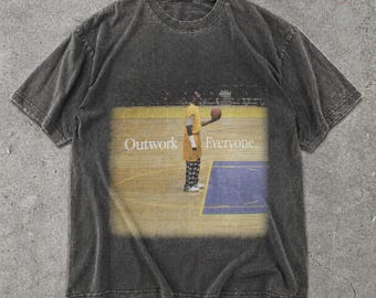 Kobe Outwork Everyone Graphic Comfort Colors T-Shirt, summer tee, vintage y2k, graphic tees, youth boys, kids clothing, gift for fan