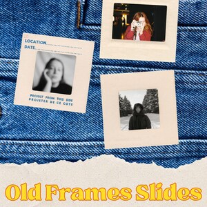 5 High-Resolution Slide Frames PNG for Digital Collage