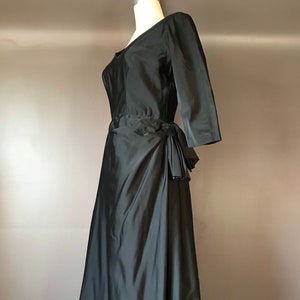 Vtg 50s Black Party Dress image 1