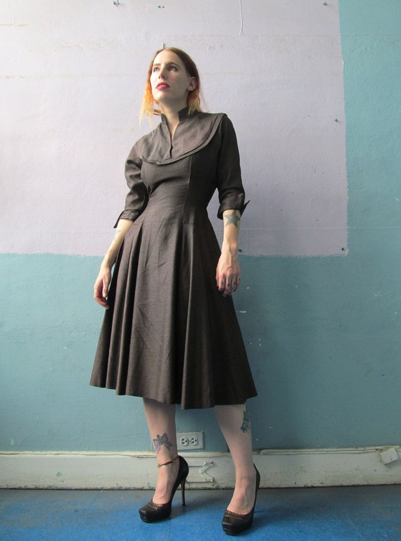 Vtg 40s Cocktail Dress