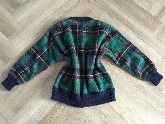 Vtg Jacobson’s Tartan Plaid Cardigan Sweater - image 4