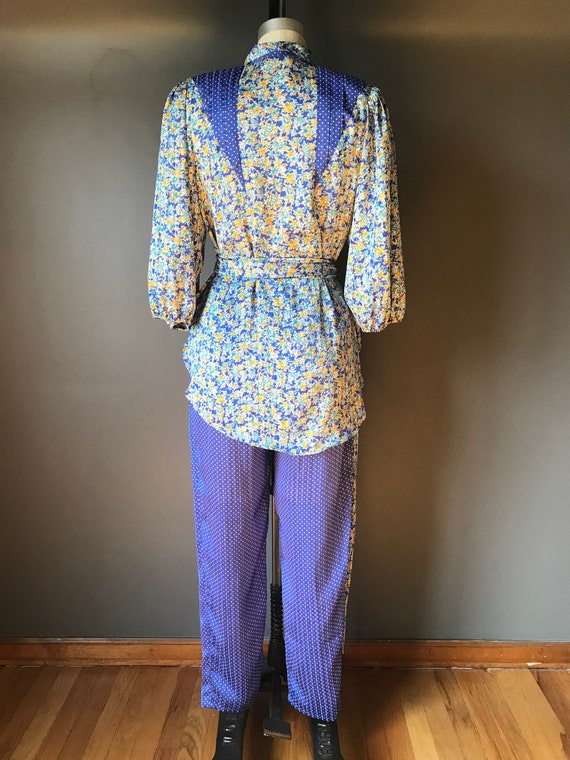 Vtg 80s Diane Freis / Three Piece Pant Outfit - image 7