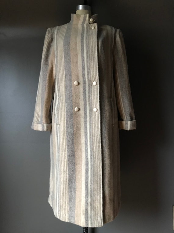 Vtg 70s 80s Wool Blend Overcoat - image 4
