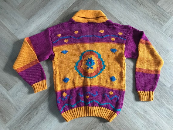Vtg 90s Cardigan Sweater - image 5