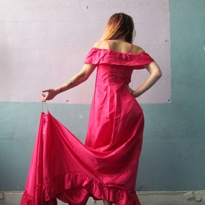 Vtg Flamenco Train Dress / Ball Gown image 6