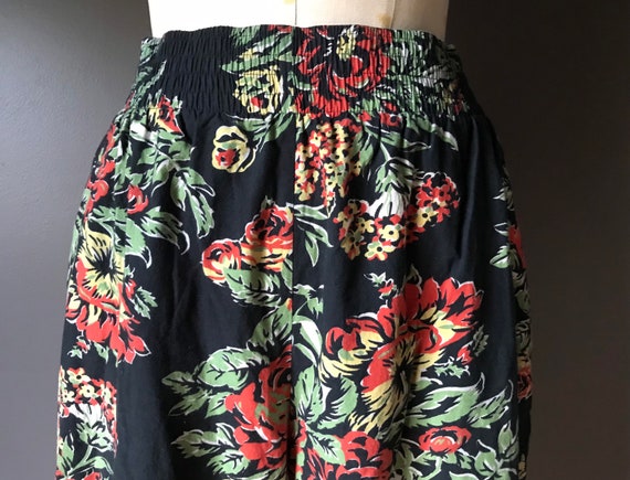 Vtg 80s Norma Kamali Floral Pants - image 3