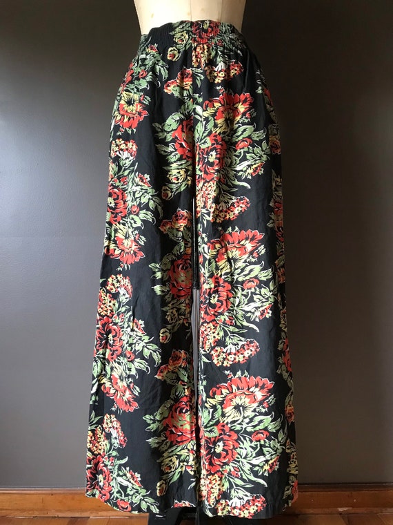 Vtg 80s Norma Kamali Floral Pants - image 7