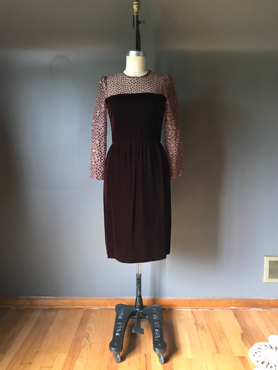 Vtg 70s 80s Bill Blass Cocktail Dress - image 9