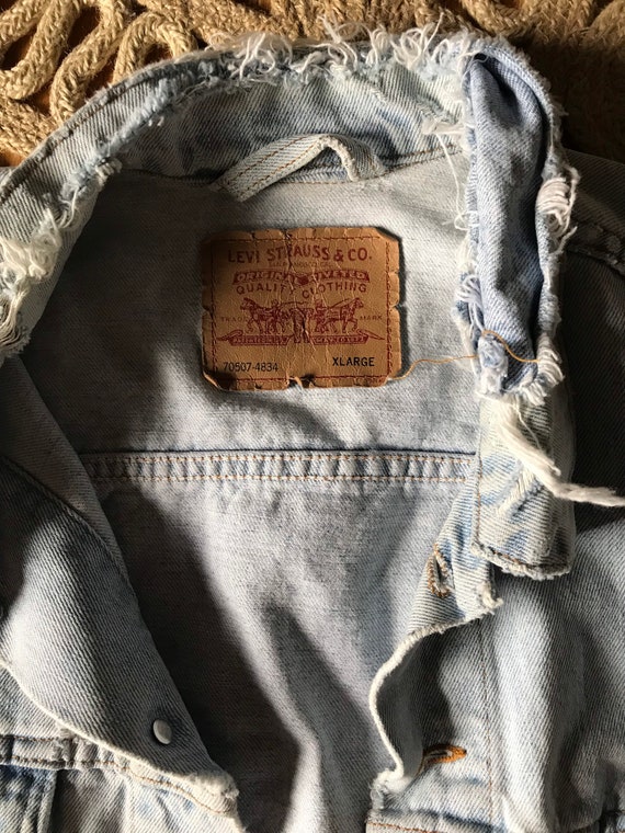 Vtg 80s 90s Levi’s Denim Jean Jacket - image 8