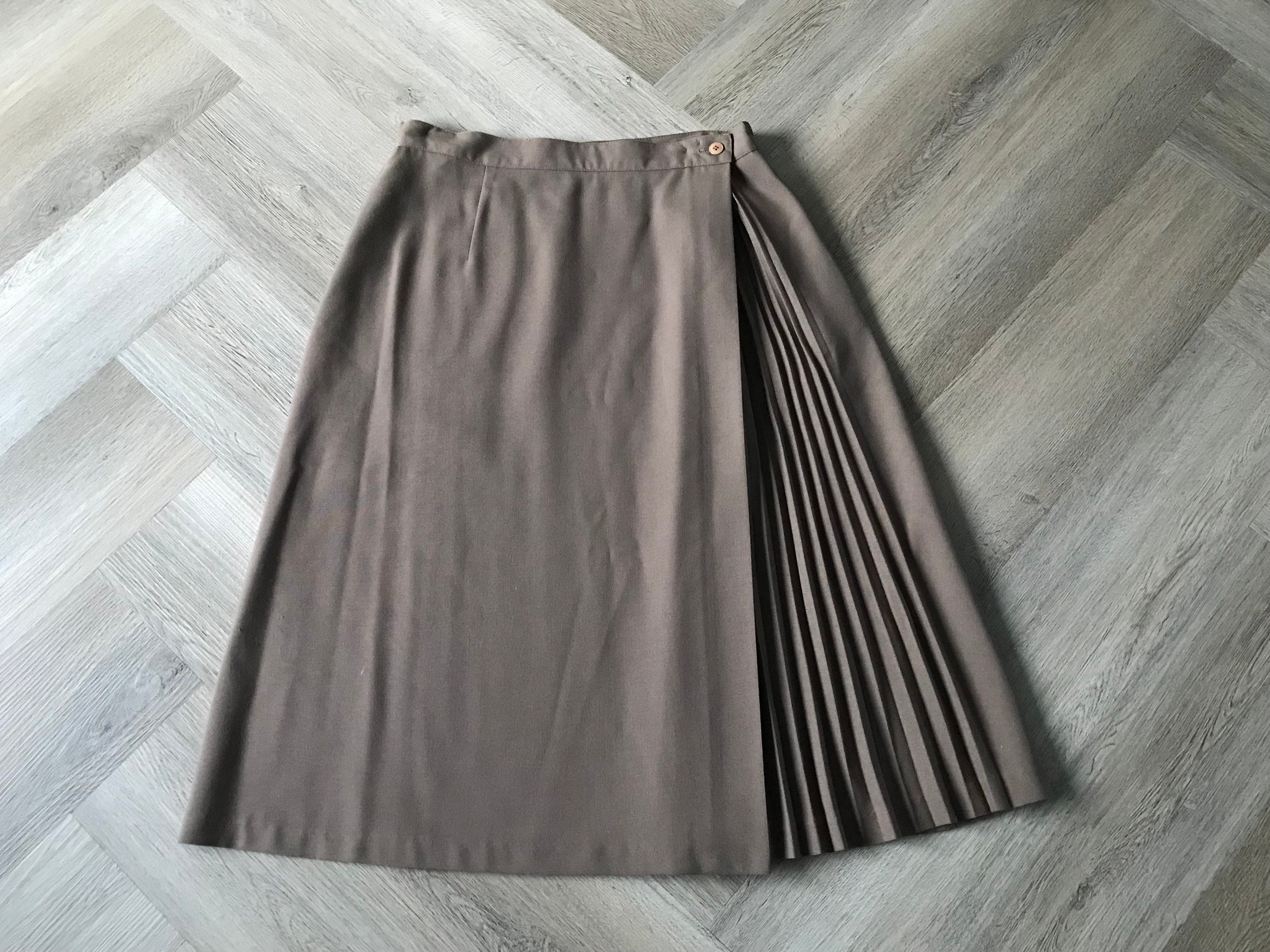 Metallic pleated wrap skirt discount