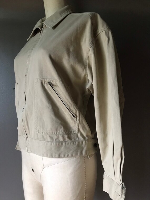 Vtg 90s Khaki Lizwear Jacket