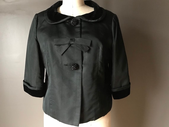 Vtg 40s 50s Crop Blazer Jacket