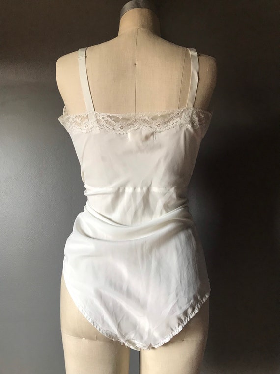 Vtg 50s 60s Slip Bodysuit Romper - image 7