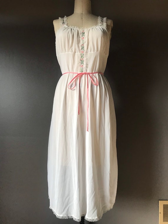 Vtg 60s Darling Lingerie Slip Set / Bed Jacket - image 10