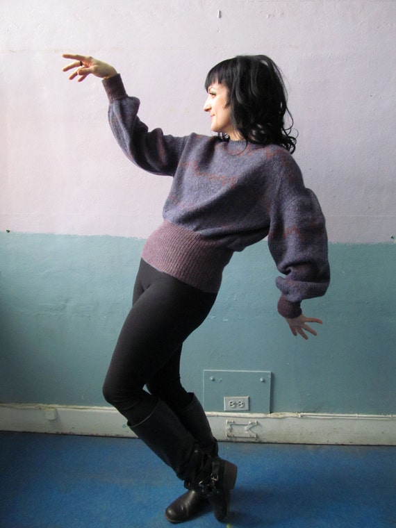 Vtg 70s Fendi Sweater / Mohair Blend / Poofy Puff