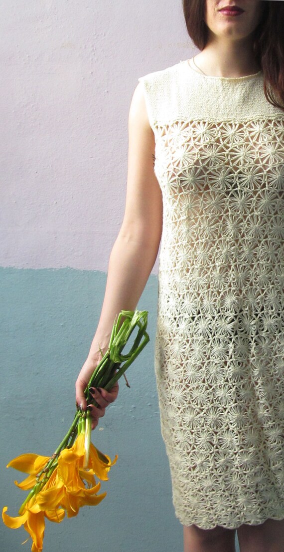 Renata Sequin Crochet Dress