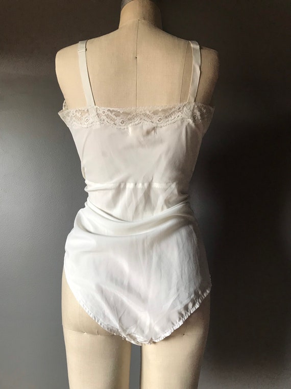 Vtg 50s 60s Slip Bodysuit Romper - image 1