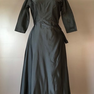 Vtg 50s Black Party Dress image 7