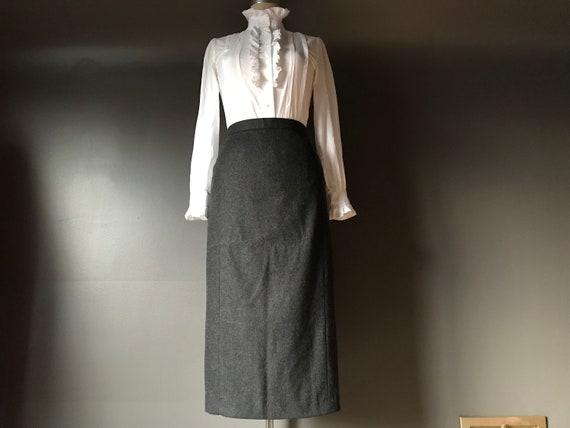 Vtg 80s Forenza Wool Blend Skirt - image 8