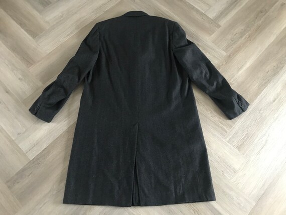 Vtg 60s Cashmere Twill Overcoat - image 9